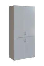 N 5 - 84D kancelářská skříň, 4-dveřová, 1800x800x400, šedá